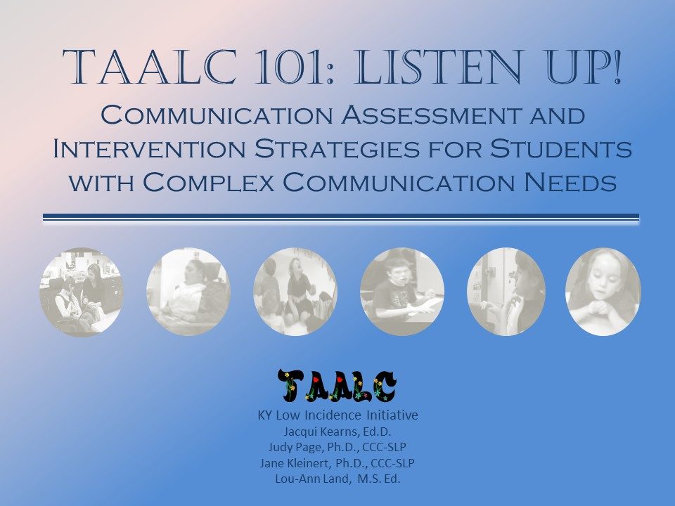 TAALC 101: Listen Up! Series banner