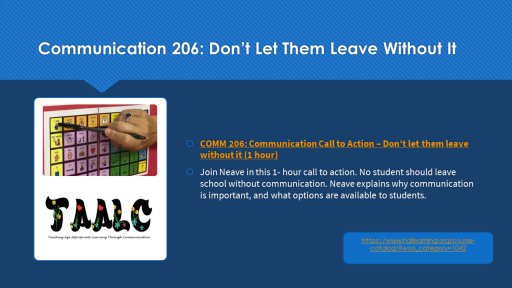 Communication 206: Don't Let Them Leave Without It