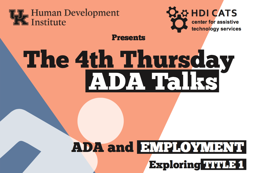 The 4th Thursday ADA Talks: March