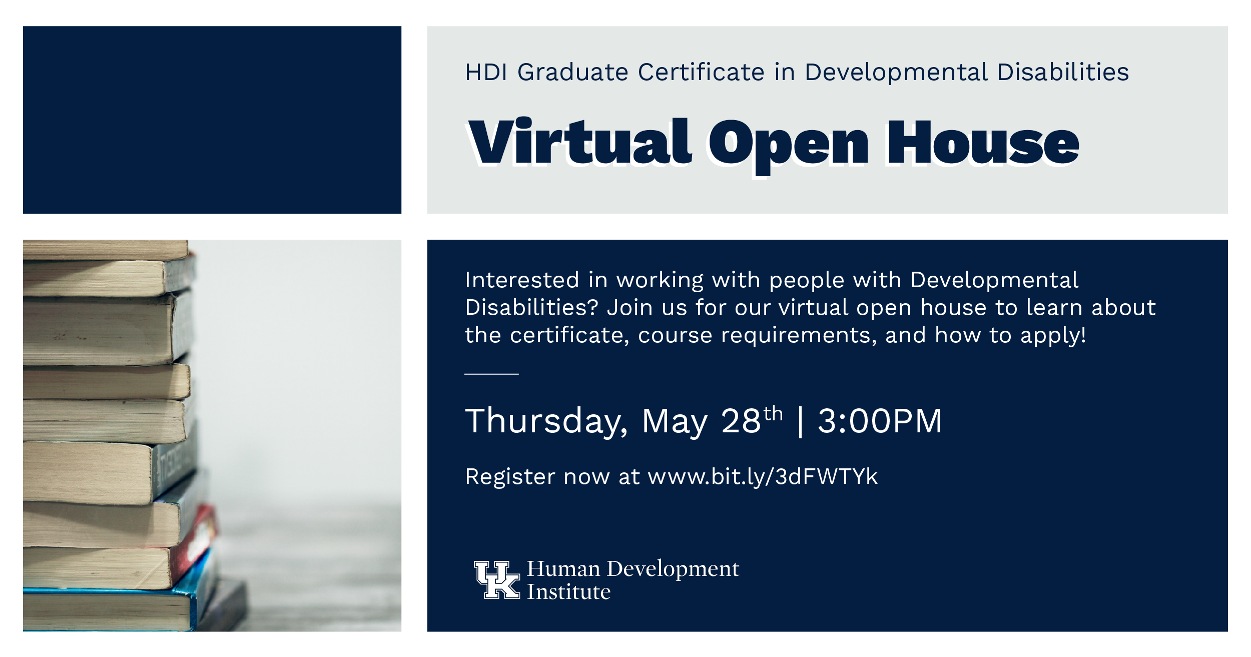 HDI Hosts Virtual Open House for the Graduate Certificate in Developmental Disabilities