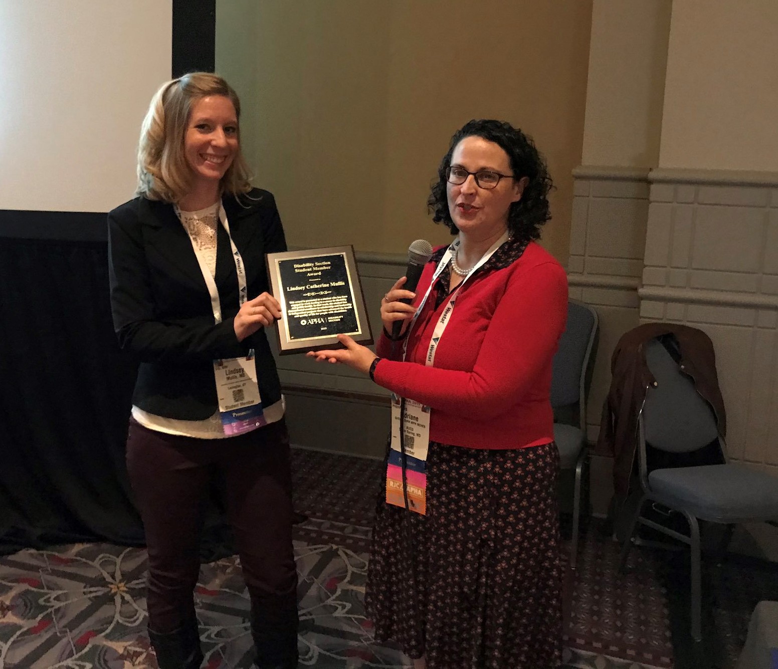 Lindsey Mullis receives 2019 APHA Student Member Award