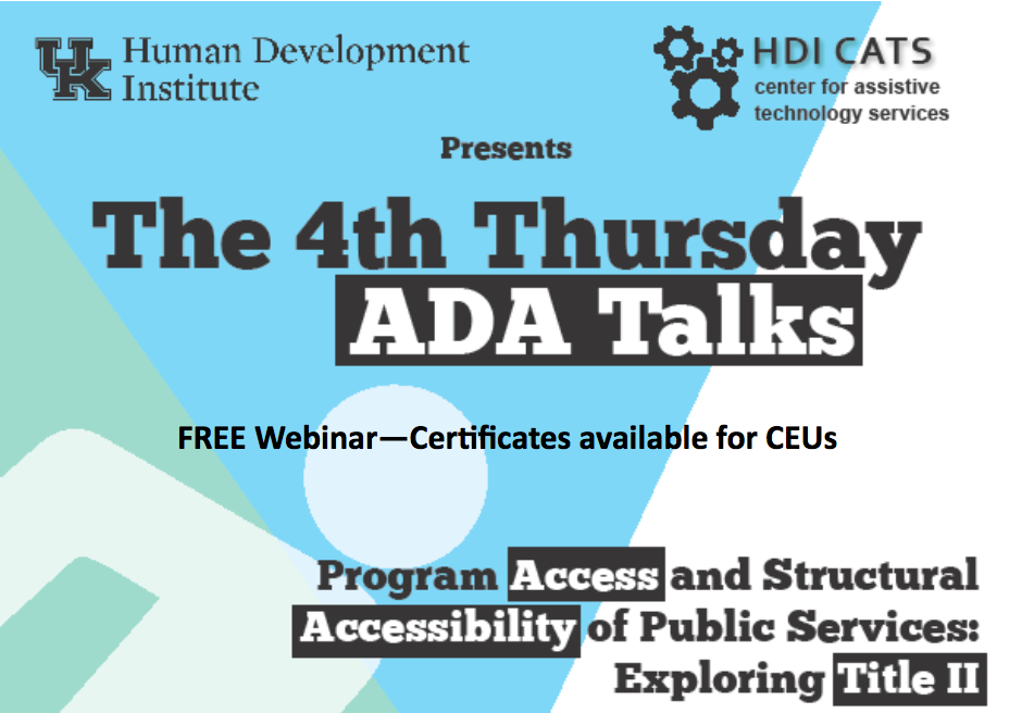 4th Thursday ADA Talks